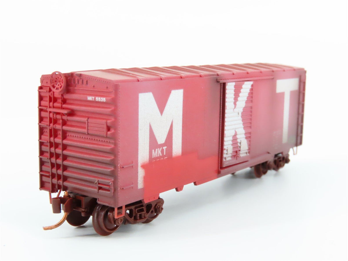 N Scale Micro-Trains MTL 07344080 M-K-T Katy 40&#39; Box Car #5535- Weathered