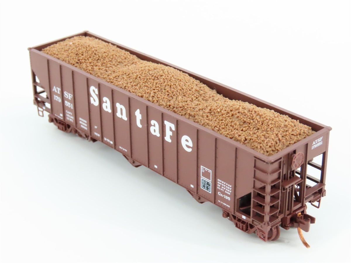 N Micro-Trains MTL 10800120 ATSF Santa Fe 3-Bay Hopper #179551 w/ Copper Load