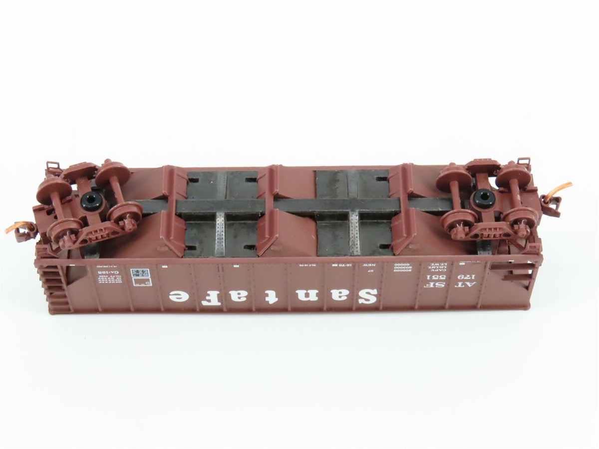 N Micro-Trains MTL 10800120 ATSF Santa Fe 3-Bay Hopper #179551 w/ Copper Load