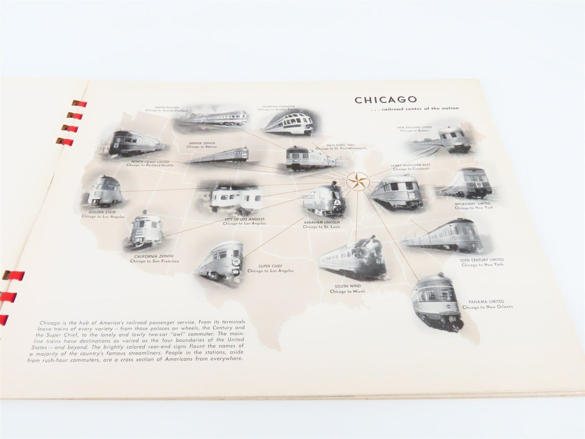 Trains Album Of Photographs Railroads Of Chicago Number 18 ©1950 SC Book