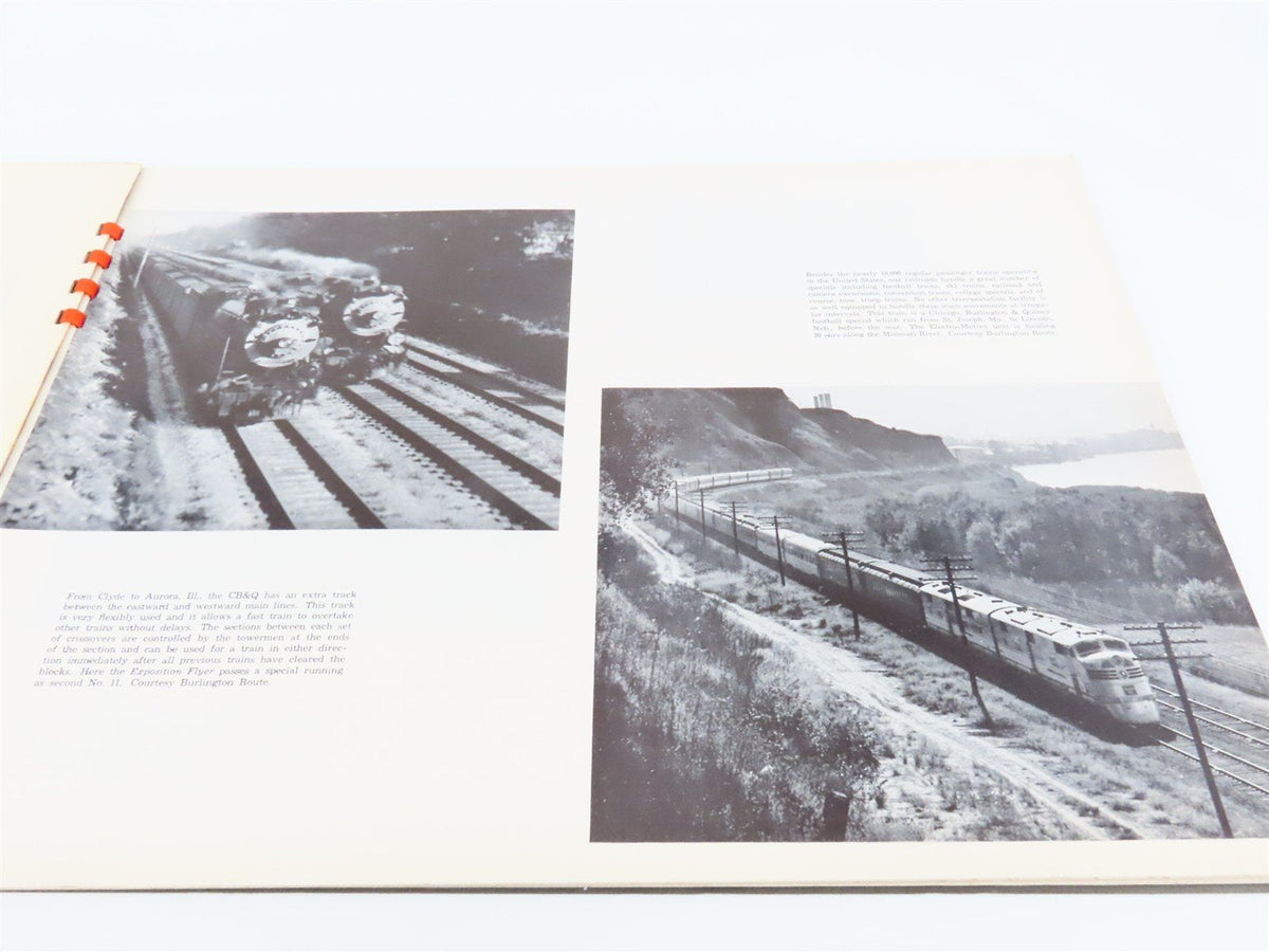 Trains Album Of Photographs Midwestern Railroads Book 3 ©1942 SC Book