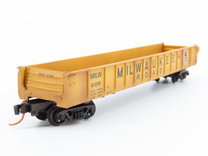 N Micro-Trains MTL 04844110 MILW Milwaukee Road 50' Gondola #81098 w/ Graffiti