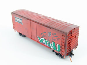 N Scale Micro-Trains MTL 07444090 SL-SF Frisco 40' Box Car #15090 w/ Graffiti