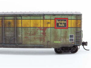 N Micro-Trains MTL 18152110 BN/ex-CB&Q Burlington Route 50' Box Car - Weathered