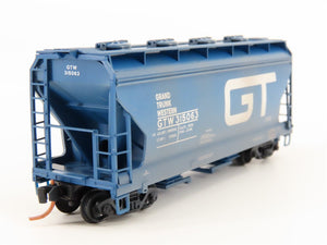 N Micro-Trains MTL 09244010 GTW Grand Trunk Western 2-Bay Hopper w/ Graffiti