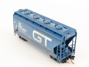 N Micro-Trains MTL 09244010 GTW Grand Trunk Western 2-Bay Hopper w/ Graffiti