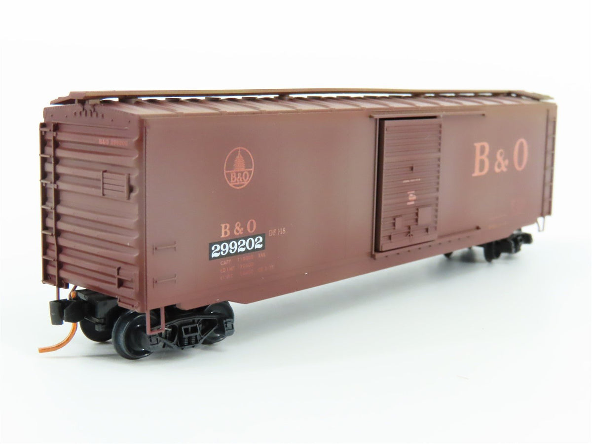 N Scale Micro-Trains MTL 03144390 B&amp;O Baltimore &amp; Ohio Box Car #299202 Weathered