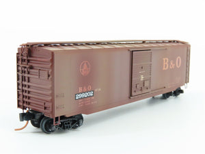 N Scale Micro-Trains MTL 03144390 B&O Baltimore & Ohio Box Car #299202 Weathered