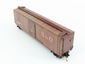 N Scale Micro-Trains MTL 03144390 B&O Baltimore & Ohio Box Car #299202 Weathered