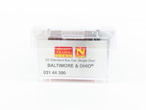 N Scale Micro-Trains MTL 03144390 B&O Baltimore & Ohio Box Car #299202 Weathered