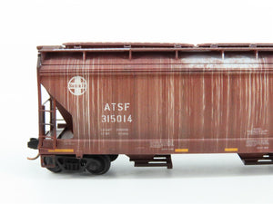 N Scale Micro-Trains MTL 09453580 ATSF Santa Fe 3-Bay Hopper #315014 w/ Graffiti