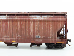 N Scale Micro-Trains MTL 09453580 ATSF Santa Fe 3-Bay Hopper #315014 w/ Graffiti