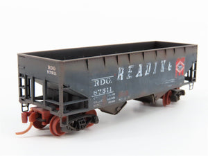 N Scale Micro-Trains MTL 05544470 RDG Reading 2-Bay Hopper #87511 - Weathered