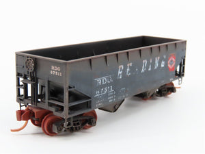 N Scale Micro-Trains MTL 05544470 RDG Reading 2-Bay Hopper #87511 - Weathered