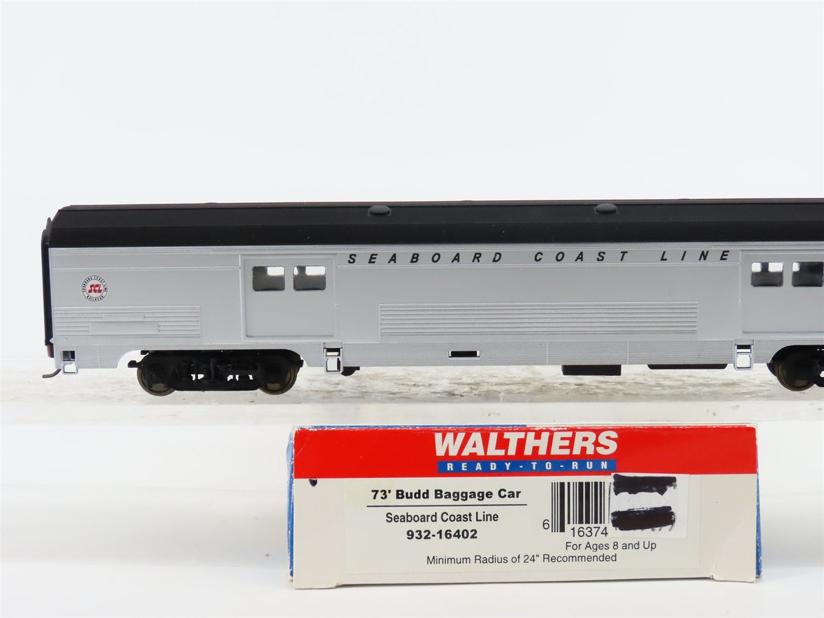 HO Scale Walthers 932-16402 SCL Seaboard Coast Line 73&#39; Budd Baggage Passenger