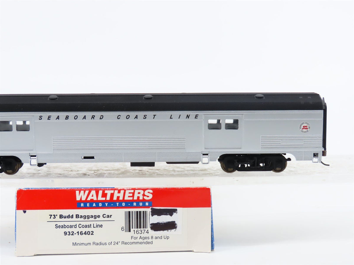 HO Scale Walthers 932-16402 SCL Seaboard Coast Line 73&#39; Budd Baggage Passenger