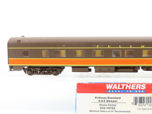 HO Scale Walthers 932-16702 IC Illinois Central P-S 4-4-2 Sleeper Passenger