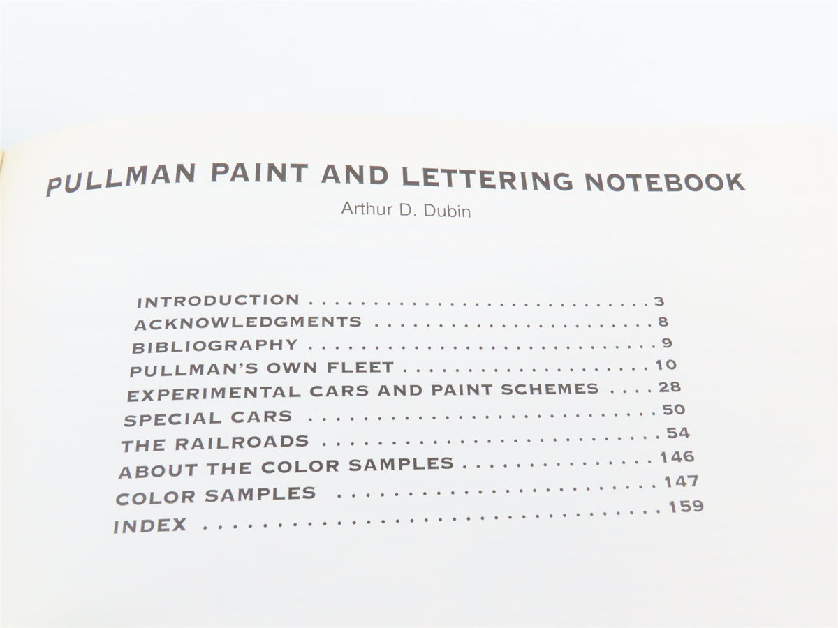 Pullman Paint &amp; Lettering Notebook By Arthur D. Dubin ©1997 SC Book