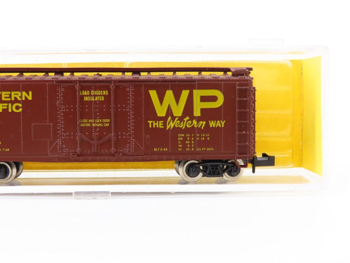 N Scale Atlas 3301 WP Western Pacific &quot;Western Way&quot; 40&#39; Plug Door Box Car #61051