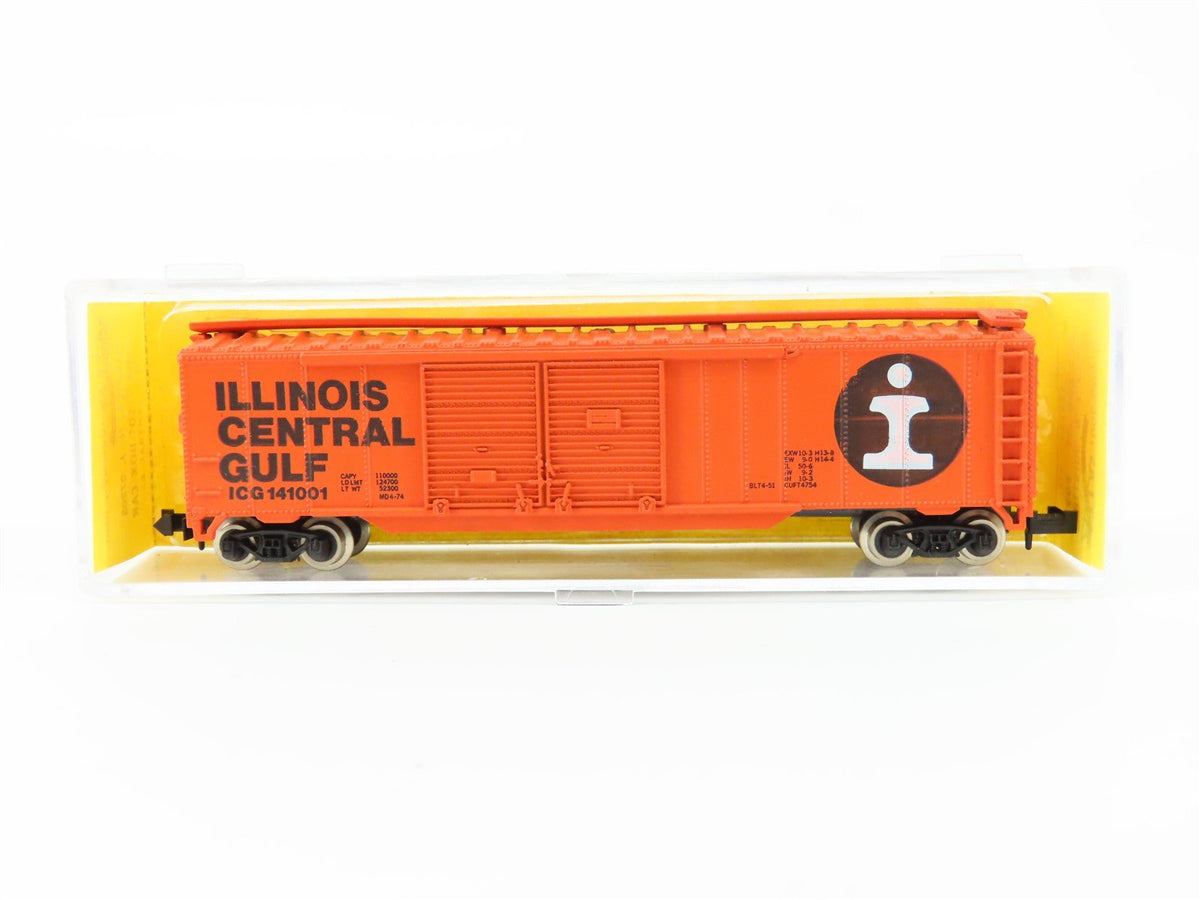 N Scale Atlas 3604 ICG Illinois Central Gulf 50&#39; Double Door Box Car #141001