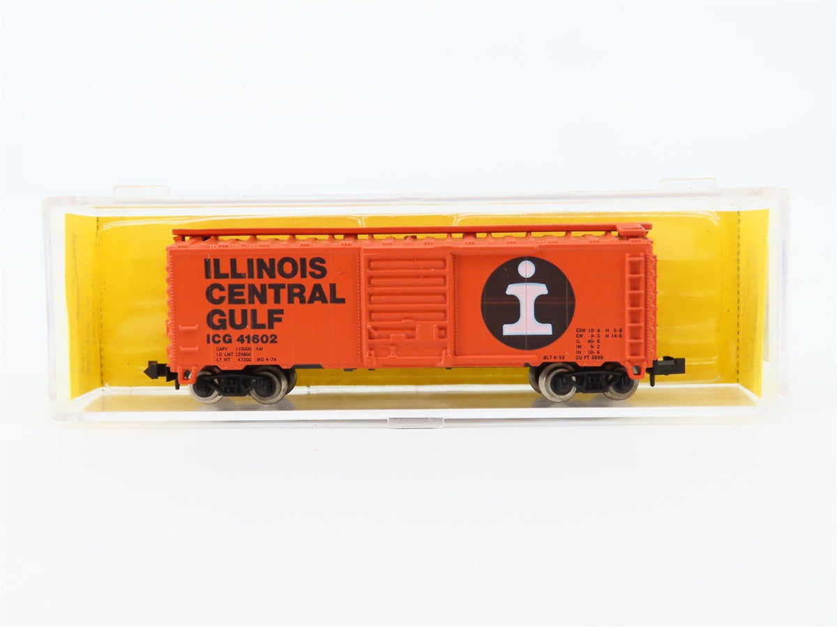 N Scale Atlas 3414 ICG Illinois Central Gulf 40&#39; Single Door Box Car #41602