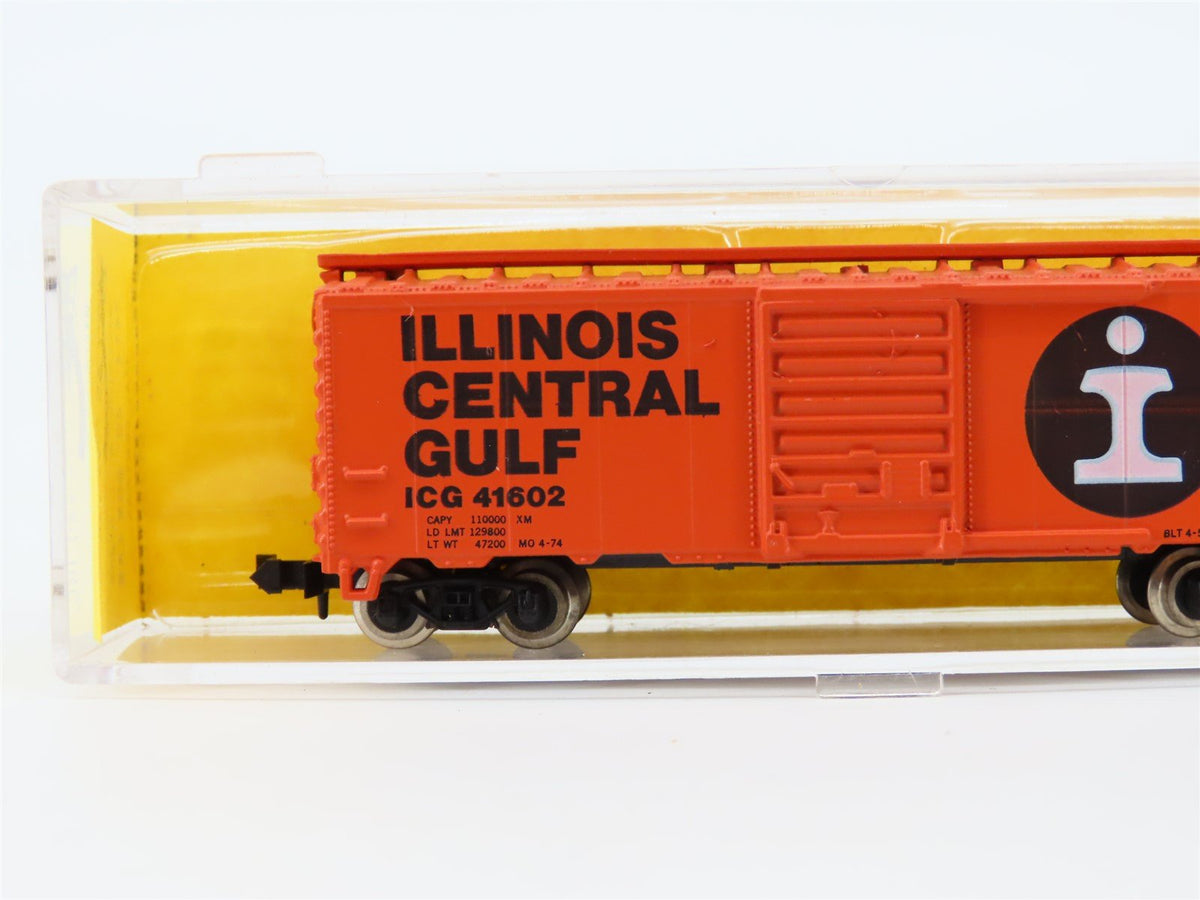 N Scale Atlas 3414 ICG Illinois Central Gulf 40&#39; Single Door Box Car #41602