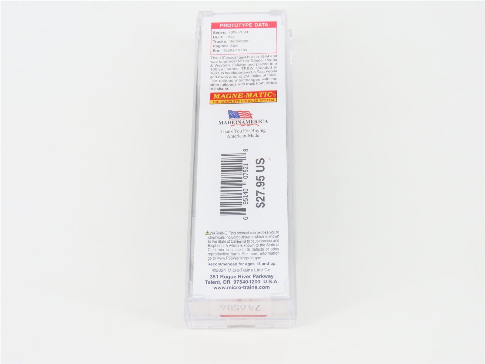 N Scale Micro-Trains MTL #02000717 TP&W 