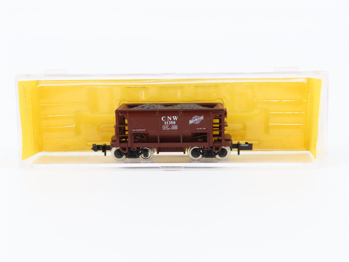 N Scale Atlas 3212 CNW Chicago &amp; North Western 70-Ton Ore Car #11350 w/ Load