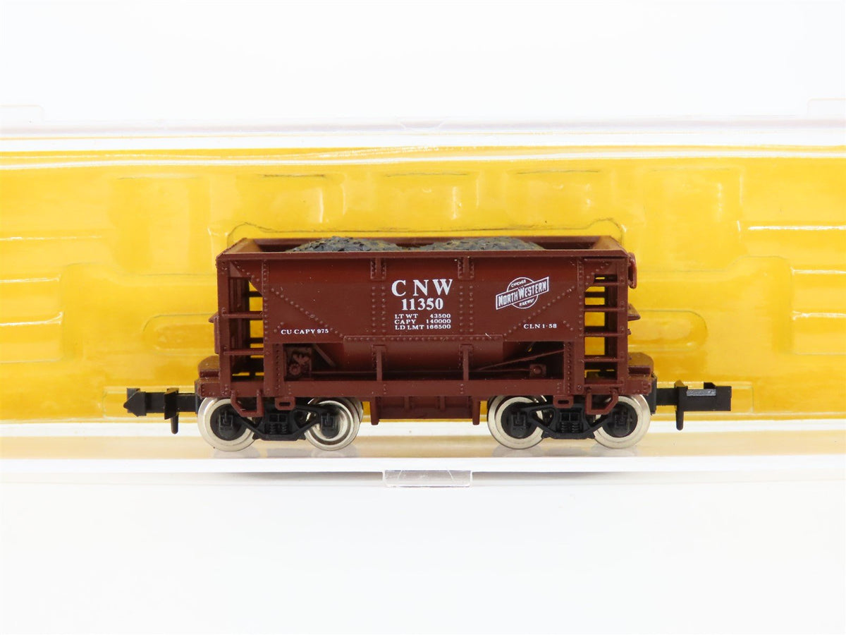 N Scale Atlas 3212 CNW Chicago &amp; North Western 70-Ton Ore Car #11350 w/ Load