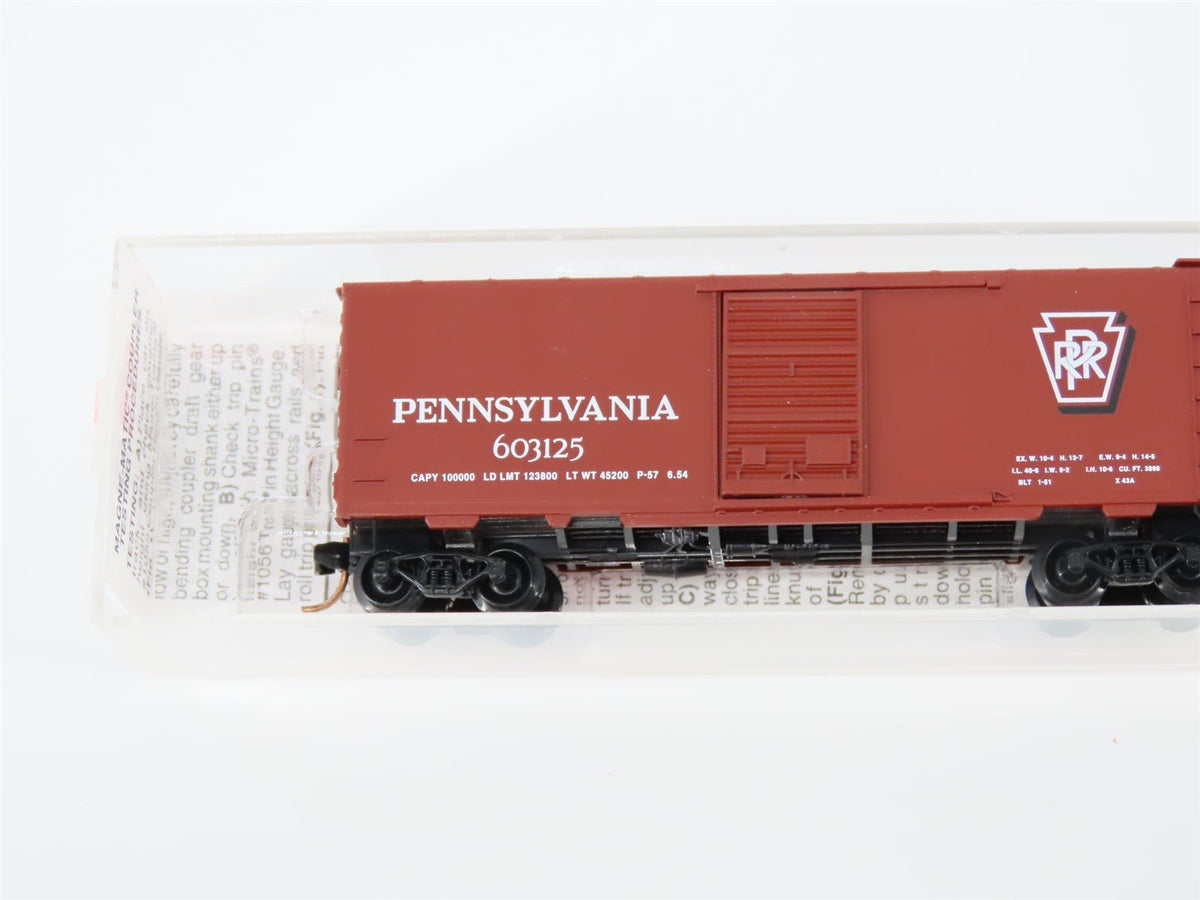 N Scale Micro-Trains MTL #20780 PRR Pennsylvania 40&#39; Single Door Box Car #603125