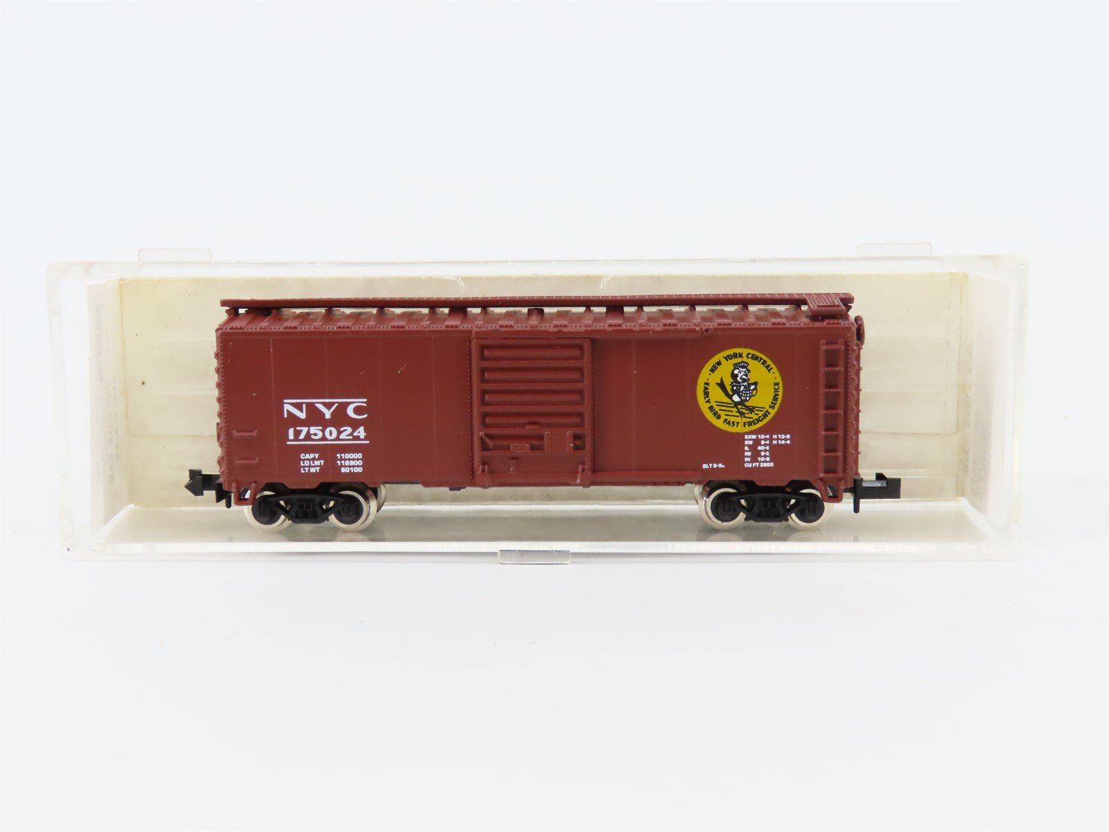 N Scale Atlas 3435 NYC "Early Bird" 40' Single Door Box Car #175024