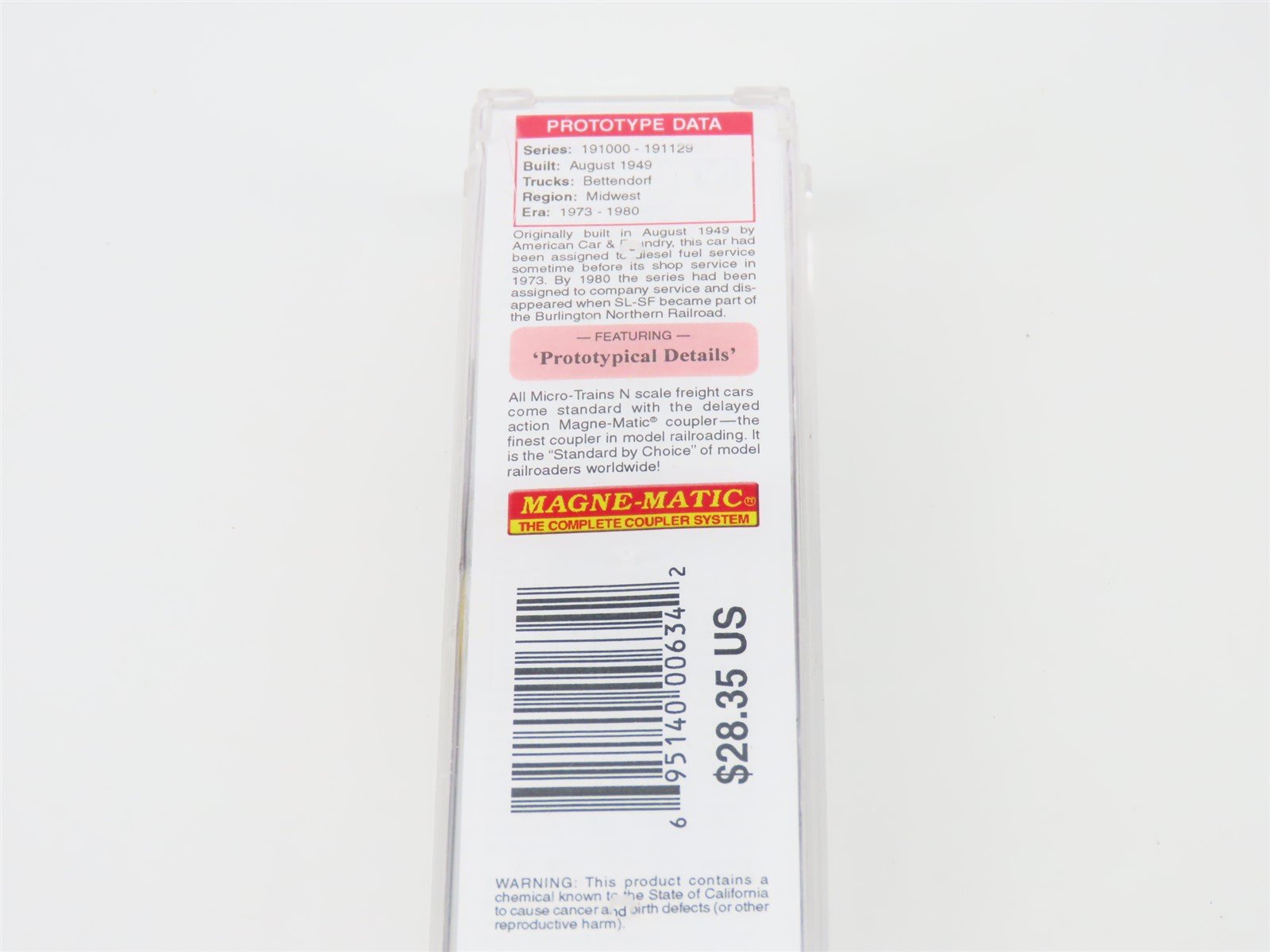 N Scale Micro-Trains MTL #06500712 SL-SF Frisco Single Dome Tank Car #191100