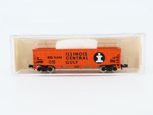 N Scale Life-Like 7752 ICG Illinois Central Gulf 4-Bay Open Hopper #76535