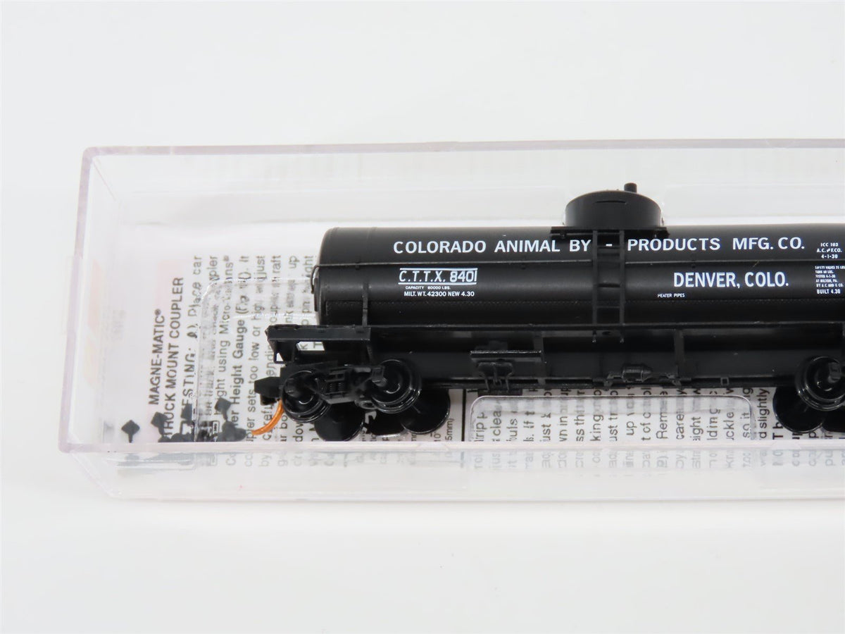 N Micro-Trains MTL 06500720 CTTX Colorado Animal By-Product Single Dome Tankcar