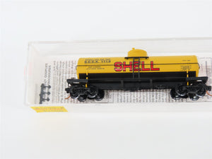 N Scale Micro-Trains MTL #65090/2 SCCX Shell Chemical Single Dome Tank Car #1114