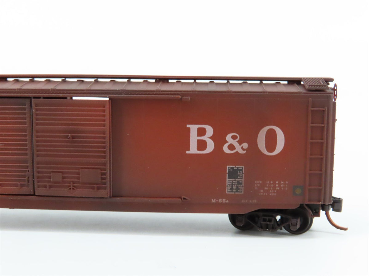 N Micro-Trains MTL 03444380 B&amp;O Baltimore &amp; Ohio 50&#39; Box Car #289250 - Weathered