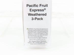 N Micro-Trains MTL 07052011 PFE Pacific Fruit Express Reefer #302091 Weathered