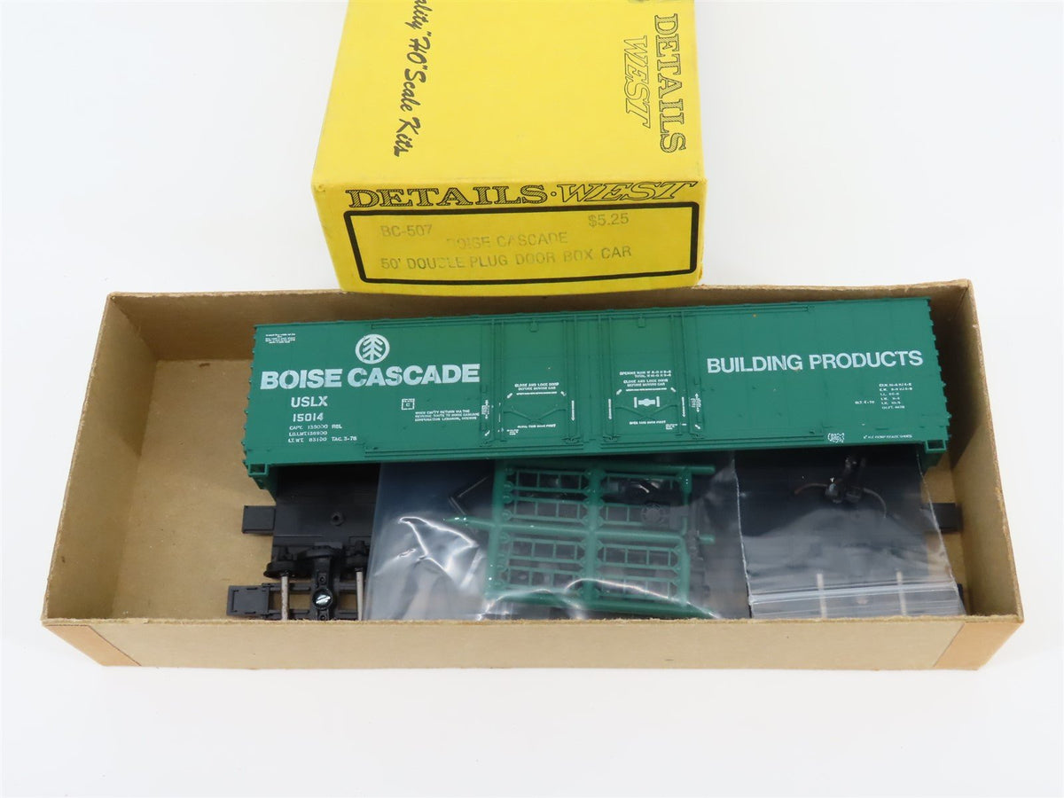 HO Details West Kit #BC-507 USLX Boise Cascade 50&#39; Box Car #15014