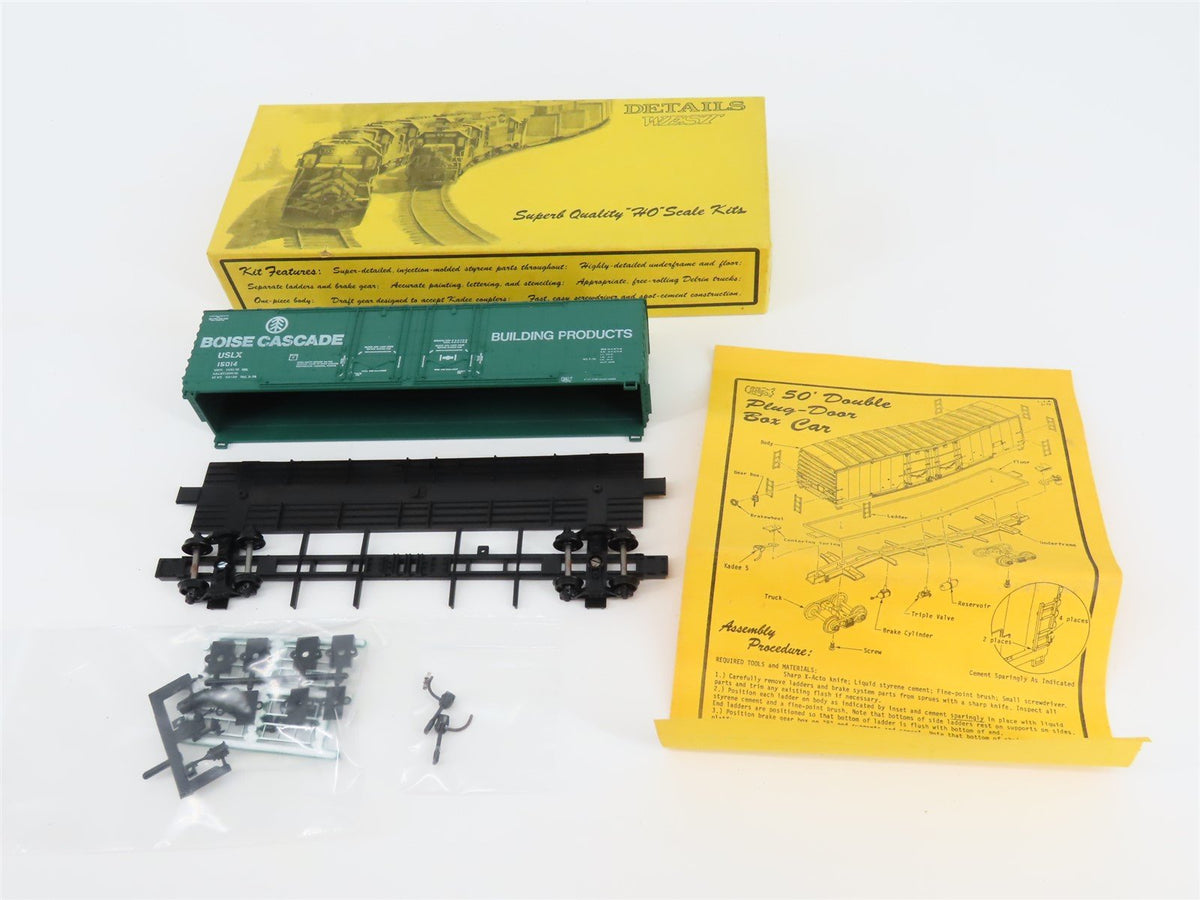 HO Details West Kit #BC-507 USLX Boise Cascade 50&#39; Box Car #15014