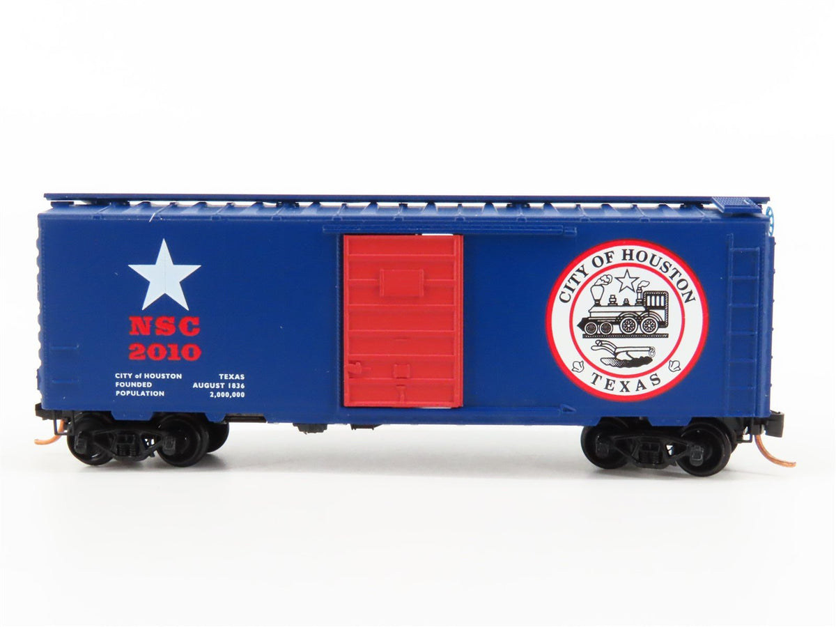 N Scale Micro-Trains MTL NSC 10-66 City of Houston 40&#39; Single Door Box Car #2010