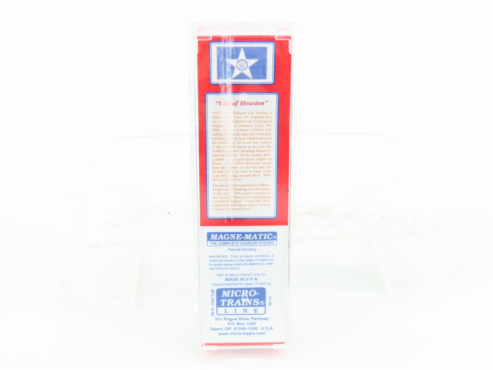 N Scale Micro-Trains MTL NSC 10-66 City of Houston 40' Single Door Box Car #2010