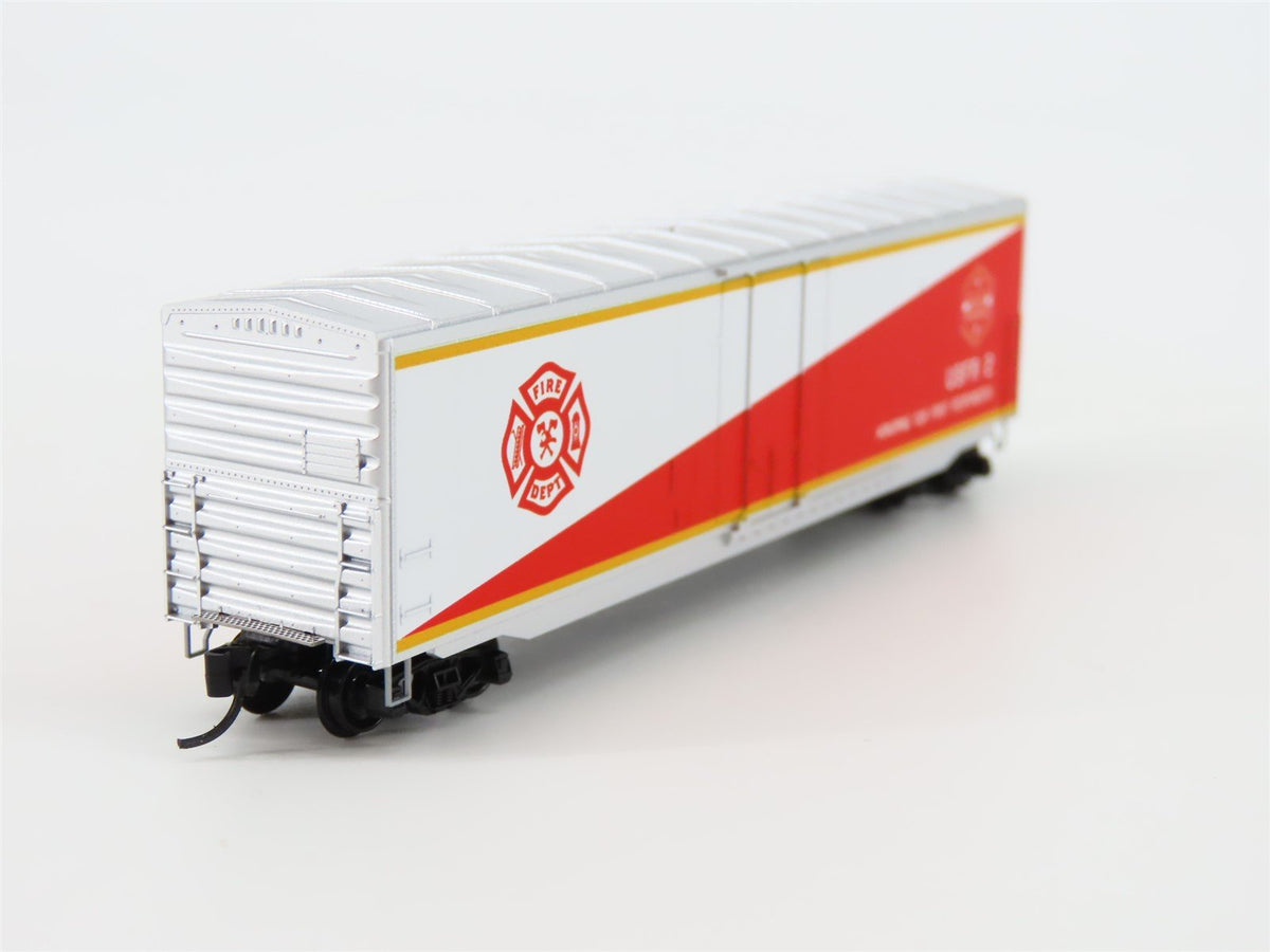 N Scale Micro-Trains MTL NSE 21-01 Fire Fighters 50&#39; Plug Door Box Car #2