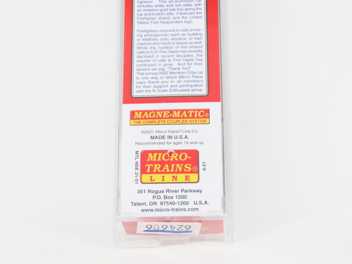 N Scale Micro-Trains MTL NSE 21-01 Fire Fighters 50&#39; Plug Door Box Car #2