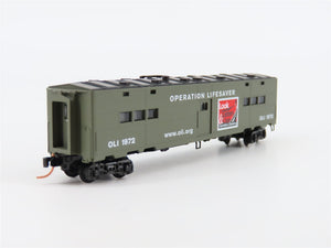 N Micro-Trains MTL NSC 05-01 OLI Operation Lifesaver 50' Troop Kitchen Passenger