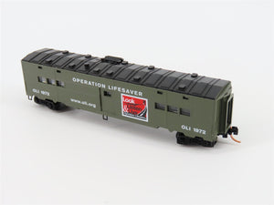 N Micro-Trains MTL NSC 05-01 OLI Operation Lifesaver 50' Troop Kitchen Passenger