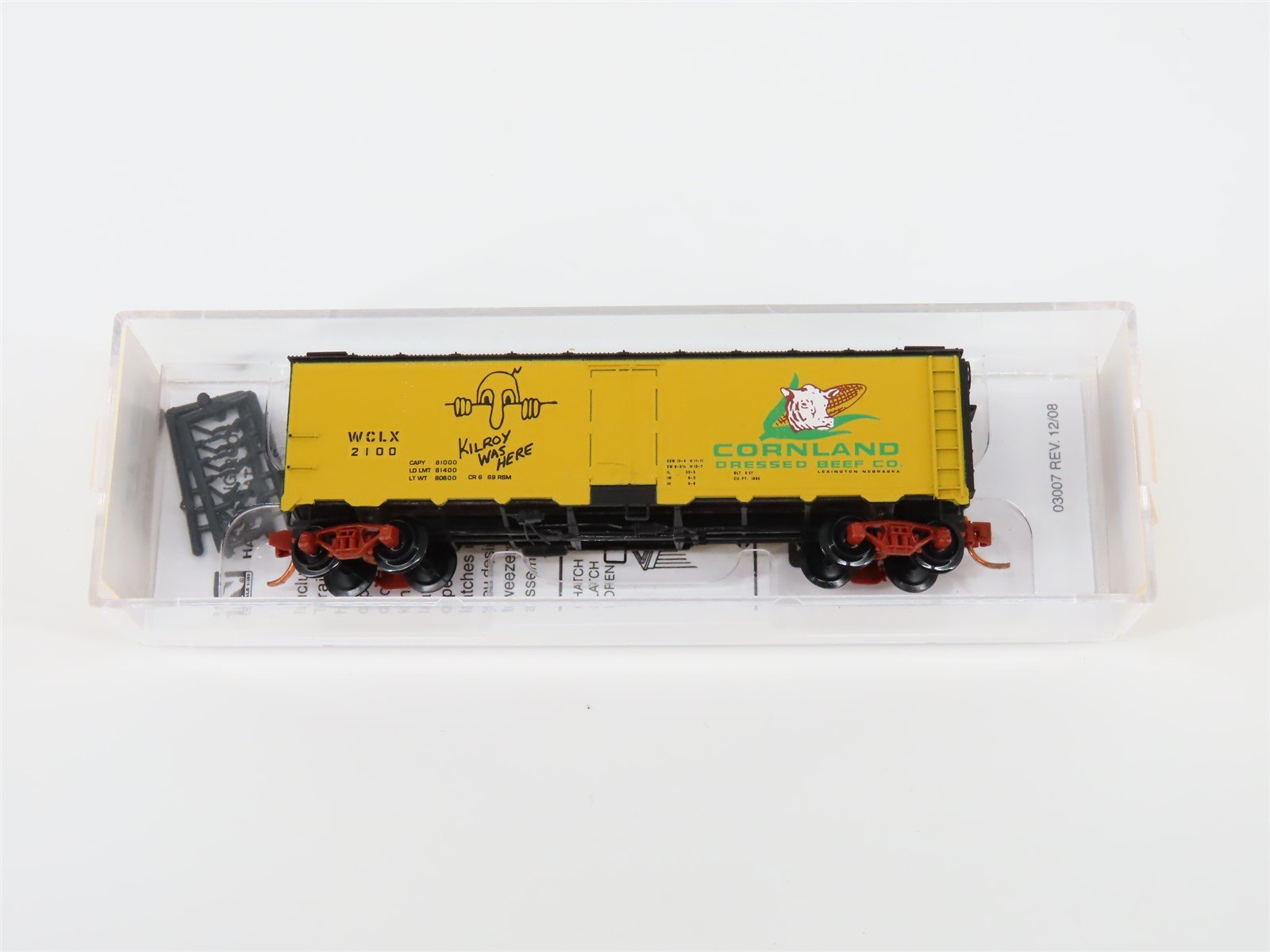 N Micro-Trains MTL NSC 11-12 WCLX Cornland Box Car 2100 Custom Road# w/ Graffiti