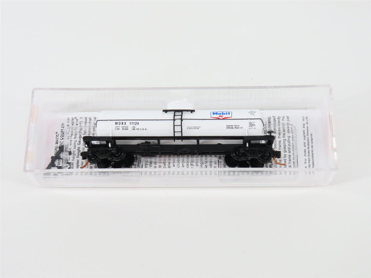 N Scale Micro-Trains MTL #06553120 MOBX Mobil Oil Single Dome Tank Car #11124