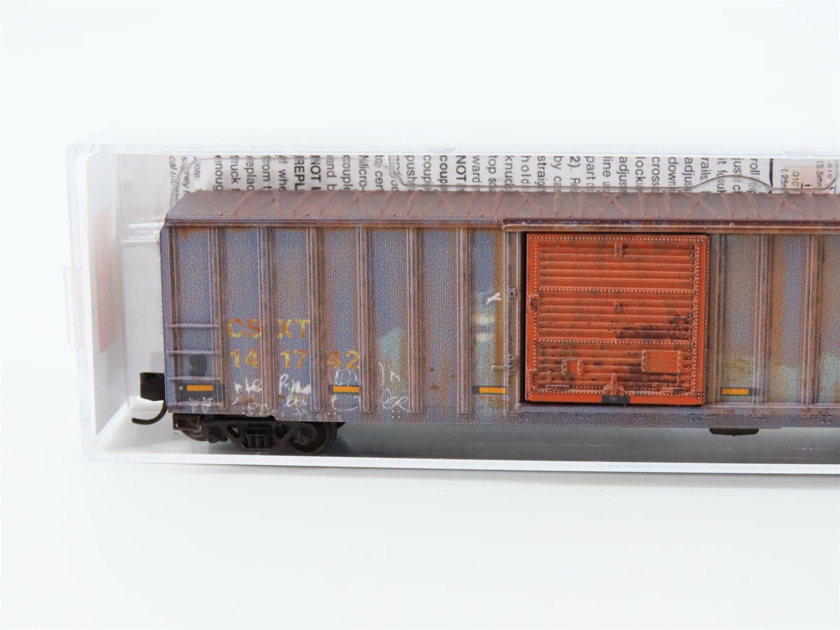 N Scale Micro-Trains MTL #02548550 CSXT CSX 50&#39; Box Car #141742 - Weathered