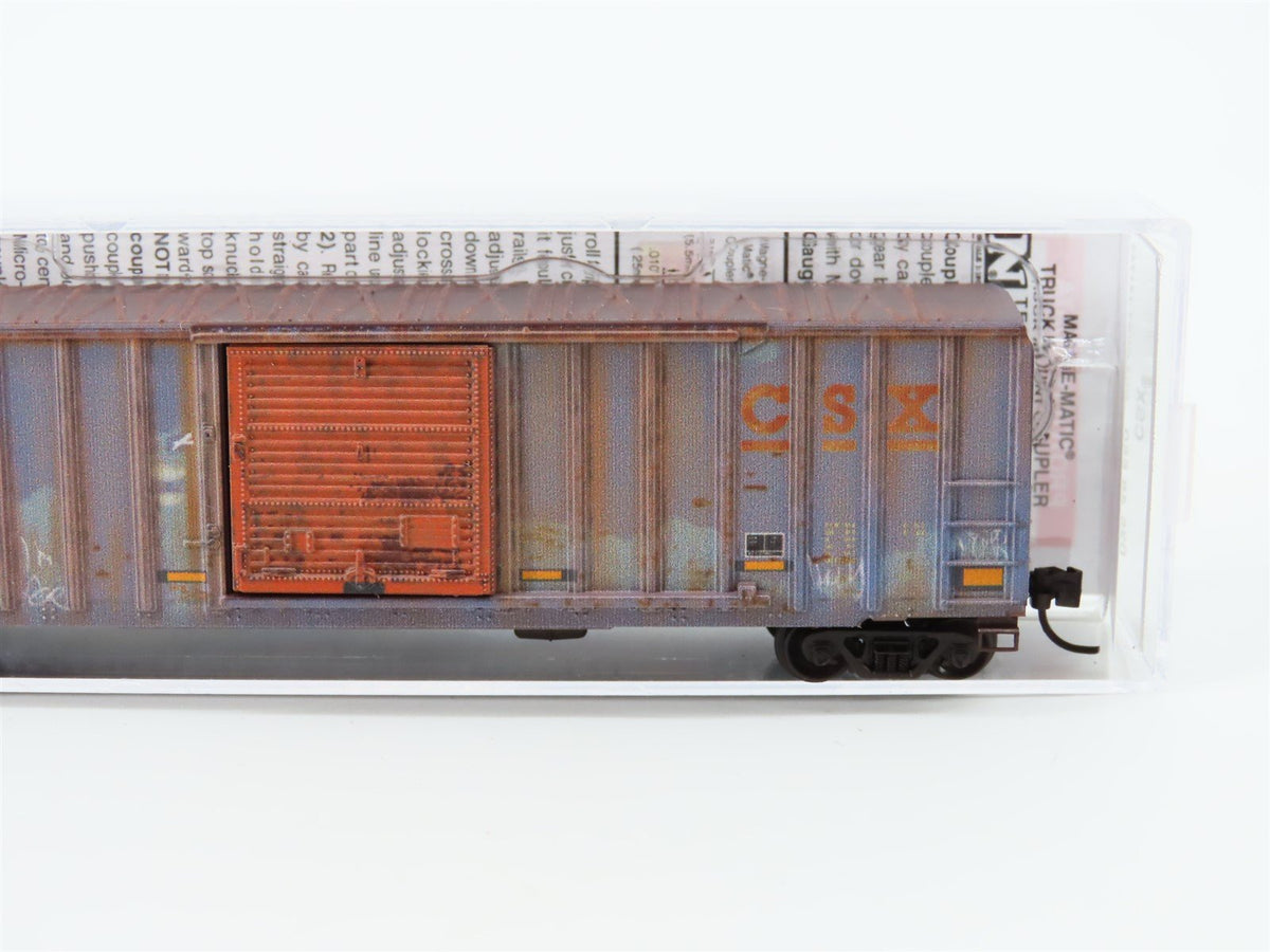 N Scale Micro-Trains MTL #02548550 CSXT CSX 50&#39; Box Car #141742 - Weathered