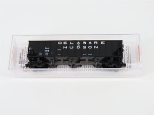 N Micro-Trains MTL #10800220 D&H Delaware & Hudson 3-Bay Hopper #1199 w/ Load